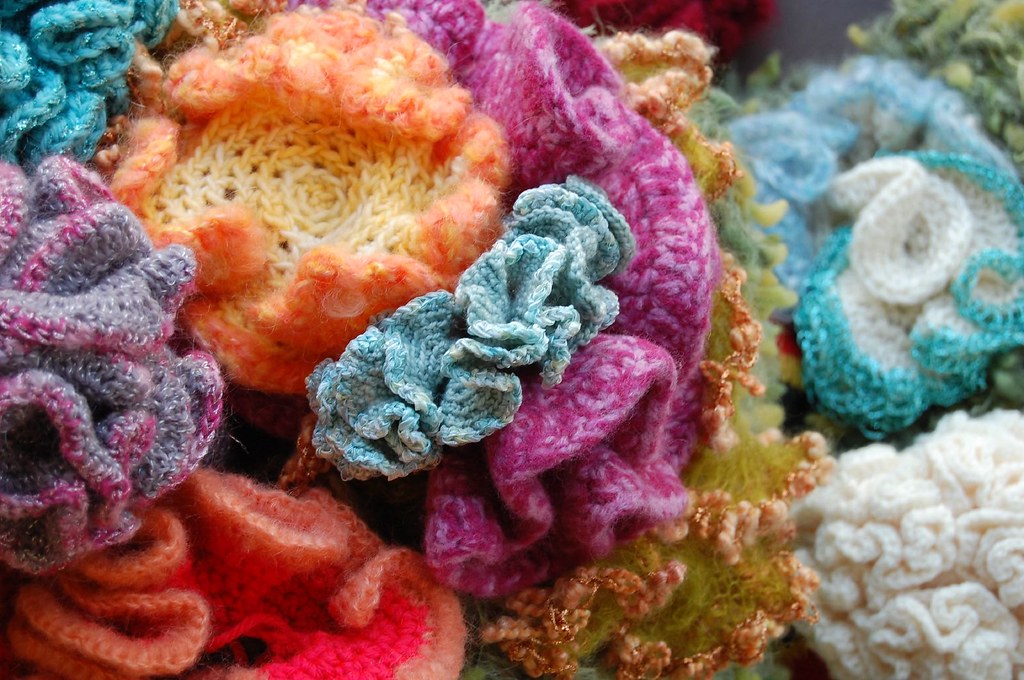Crocheted Coral Reef detail