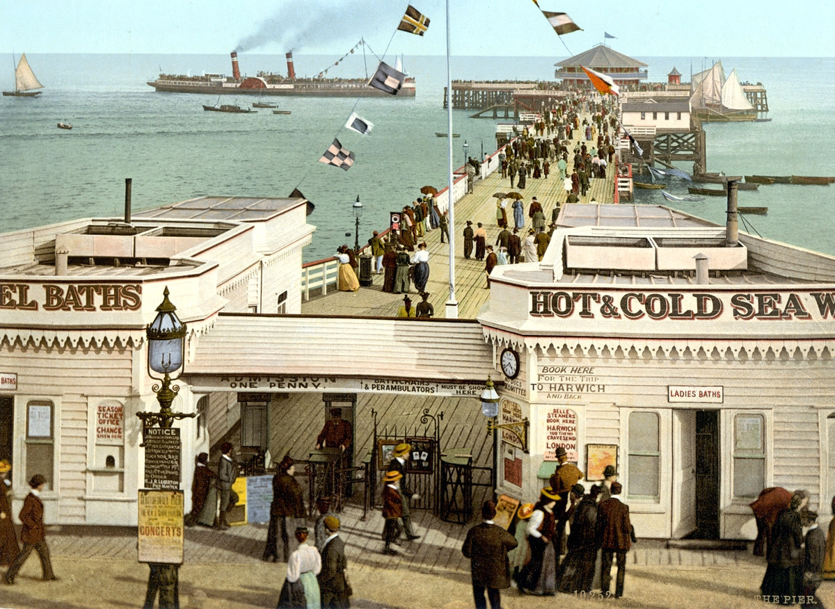 Clacton-on-Sea Pier, England, 1895