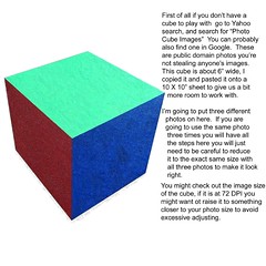 Tutorial - How to put Photos onto a Cube