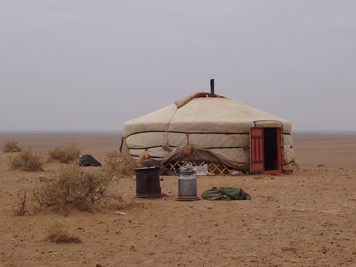 Ger in the Gobi Desert (Mongolia)