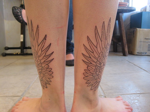 2402356236 2136a9f592 Hermes Wings Tattoo in progress wing tattoos for guys