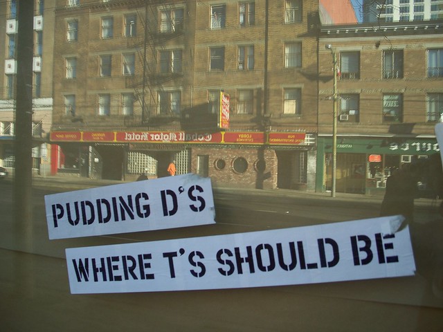 pudding d's where t's should be 2