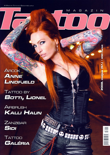 Anne in a hungarian tattoo magazine
