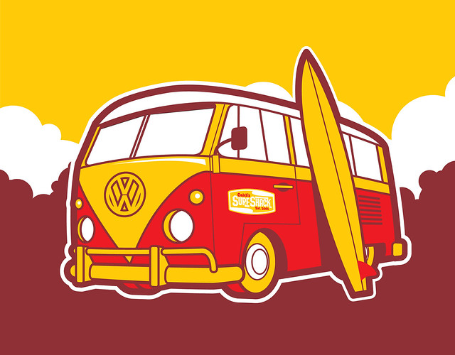 VW bus art for my son's