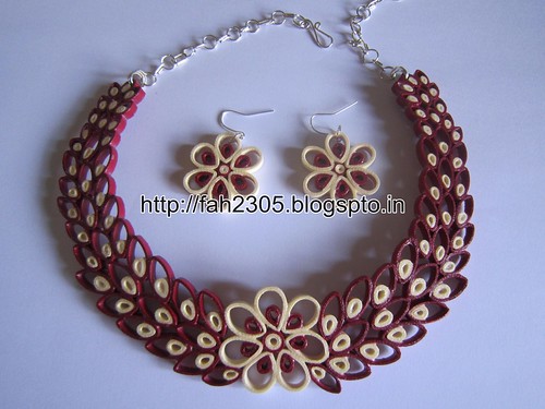 Free Form Quilling - Paper Quilling Jewelry Set (FAH01-226) by fah2305
