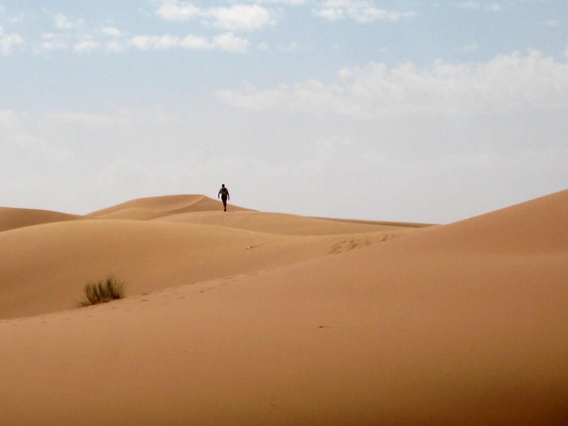 marathon des sables. Solitude
