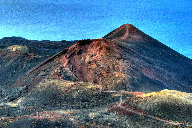 La Palma Teneguia volcano
