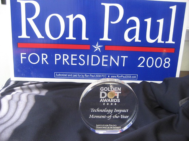  ... Golden Dot Award for RON PAUL MONEY BOMBs | Flickr - Photo Sharing