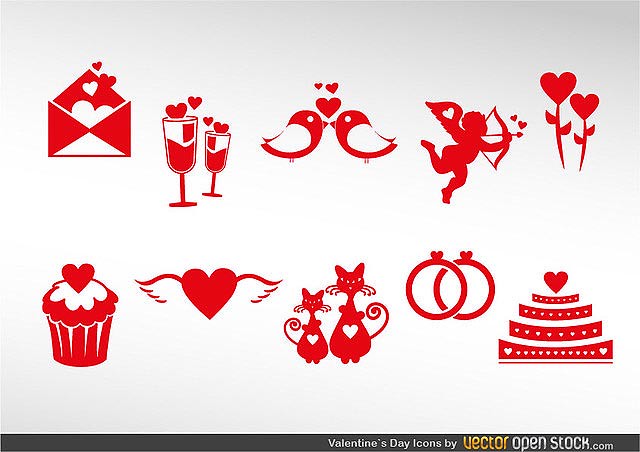 Valentine's Icon Set fresh best free vector packs kits