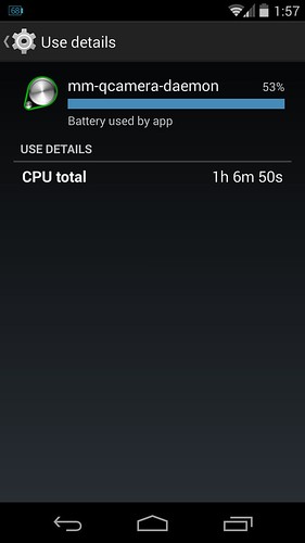 Разряд батареи Nexus 5