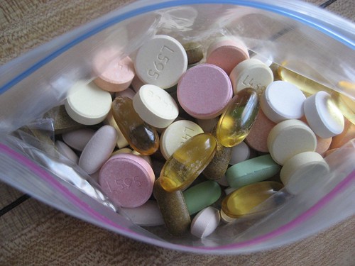 Packing my vitamins and supplements