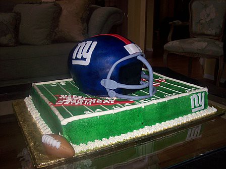 Birthday Cakes  York on Ny Giants Birthday Cake Ny Giants Helmet Cake
