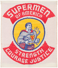 1940s Supermen of America fan club patch