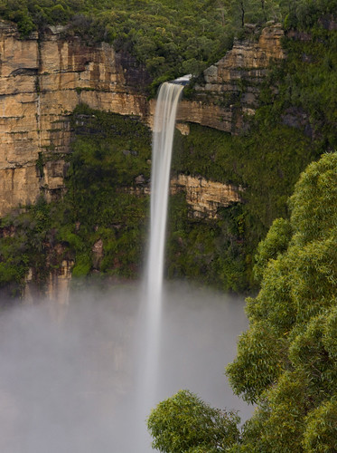 Bridal Veil Falls from Govett's Leap Blackeath Blue Mountains National 