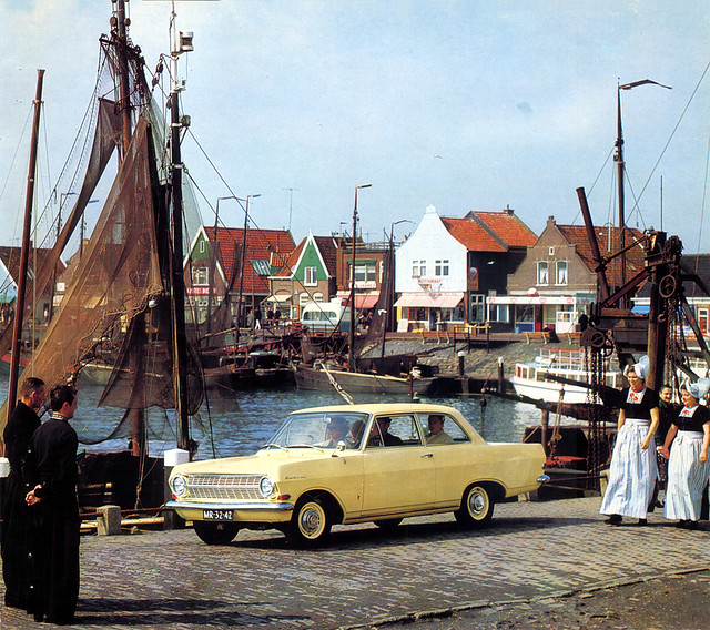 1965 Opel Rekord at Volendam 1965 Opel calender Volendam Netherlands
