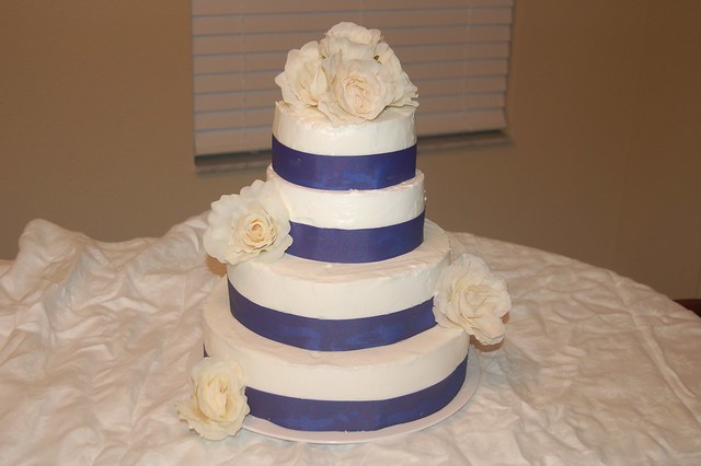 Navy Blue Wedding Cake