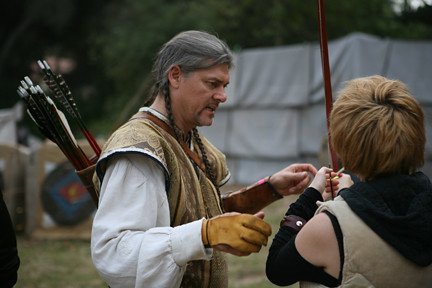 Teaching the long bow by Karyn Womach