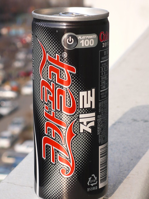 Coke Zero in Korean
