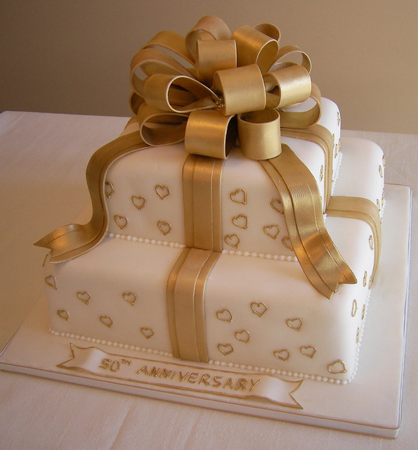 50th Wedding Anniversary Cake Bodas de Ouro