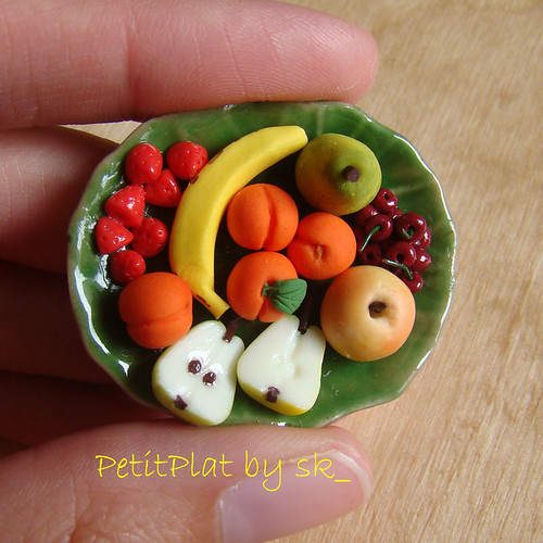 Miniature Food Fruit Plate