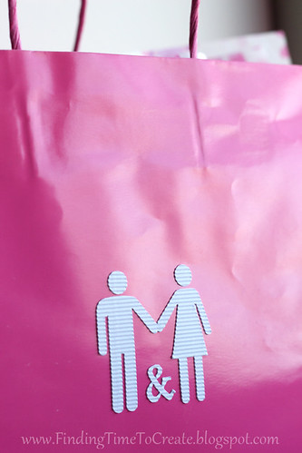 gift bag corrugated sticker