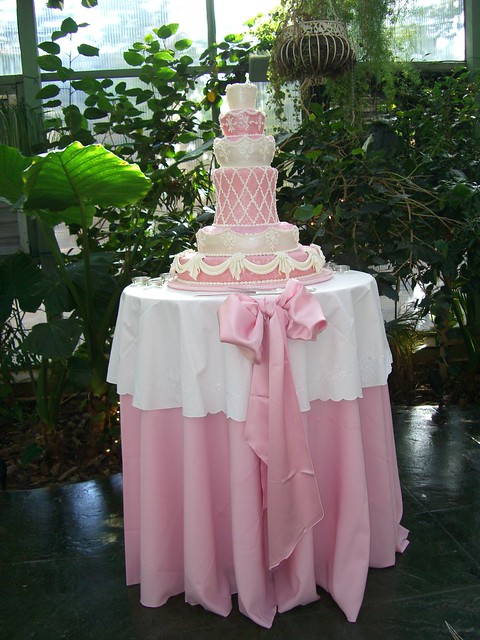 Blush Pink Wedding Cake Table