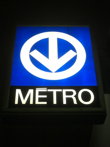 Montreal Metro Sign