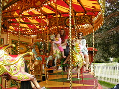 Carousel by the river, York