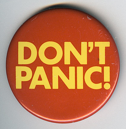 Don't Panic Badge