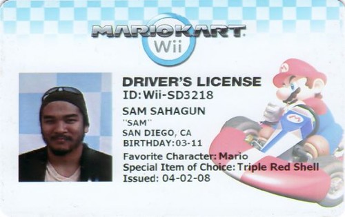 How To Make A Mario Kart Wii Drivers License