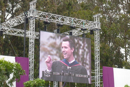 SFSU Commencement 2008 - Gavin Newsom Speaking 11