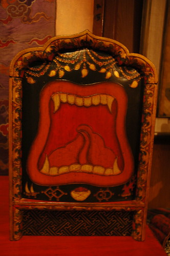 Wrathful mouth box, fine art store, Boudha, Kathmandu, Nepal by Wonderlane