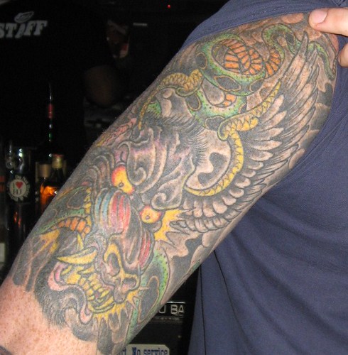 Right Arm Tattoo by Tim Lehi Tattoo by Tim Lehi of Black Heart Tattoo in 