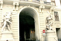 Vienna (Wien) - Hofburg - Labors of Hercules (Encounter with Antaeus - Garden of the Hesperides and Killing Augeas - Augean Stables)