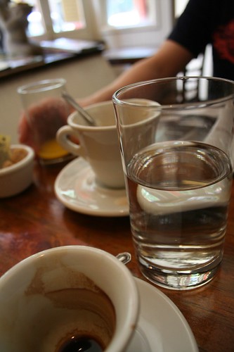 coffee and water