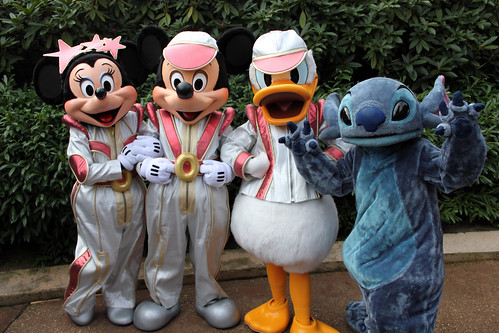 Minnie, Mickey, Donald and Stitch