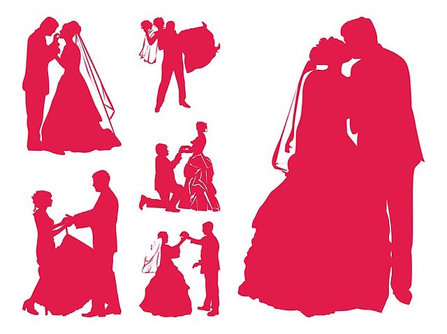 Married Couples Silhouettes fresh best free vector packs kits