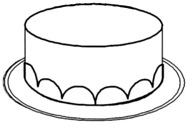 cake clip art coloring pages - photo #24