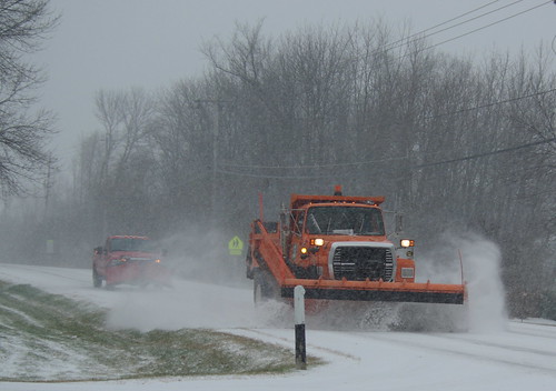 Snowplow on Donges Bay Road - Mequon WI