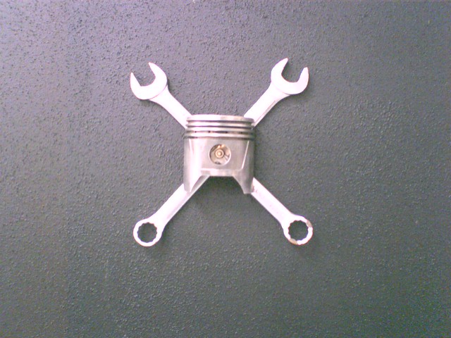 piston and wrench