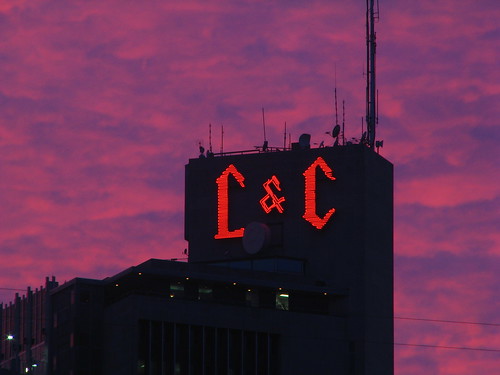 L&C Tower - 13 minutes after sundown