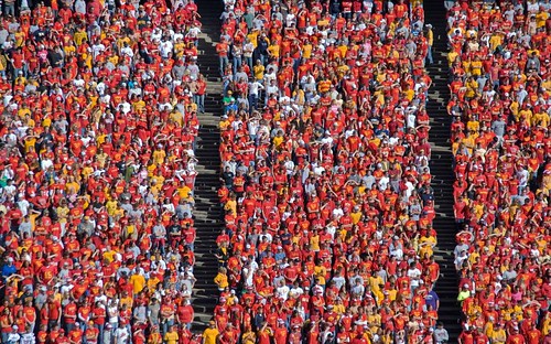 Iowa State football game - Student section