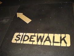 Sidewalks and things in them