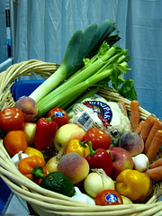 Food for wellness, organic vegetable basket