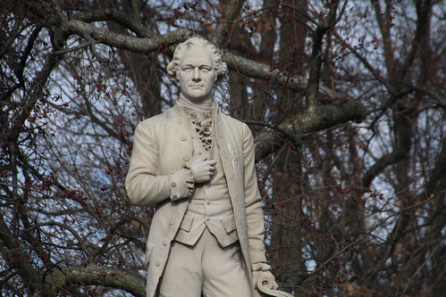 Alexander Hamilton Statue in Central Park (New York City) - February 18, 2017