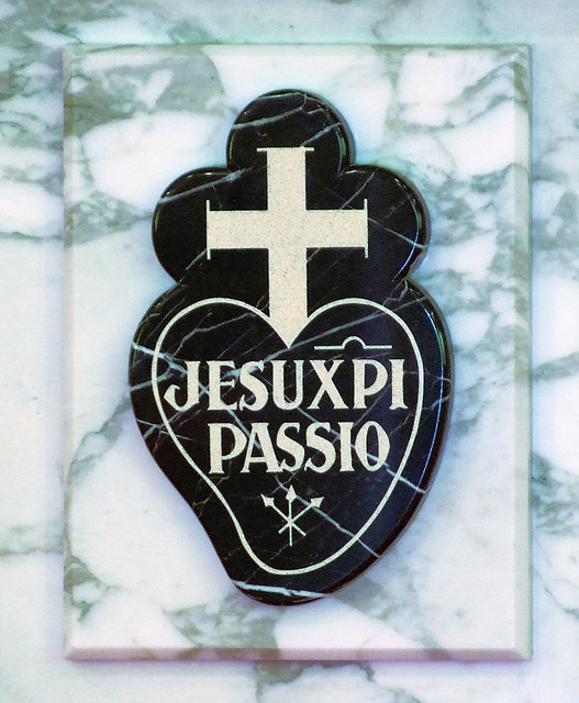 Passionists Nuns Chapel, in Ellisville, Missouri, USA - Passionists emblem.jpg