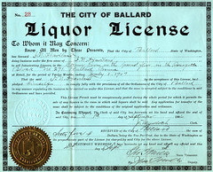 Ballard liquor license, 1906