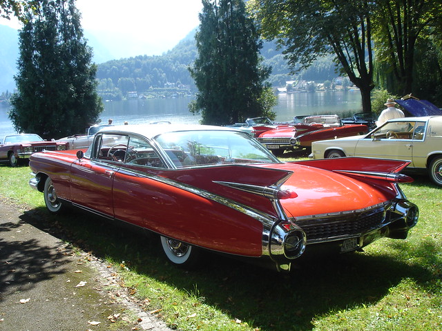 Rear view of a Cadillac Eldorado from 1959