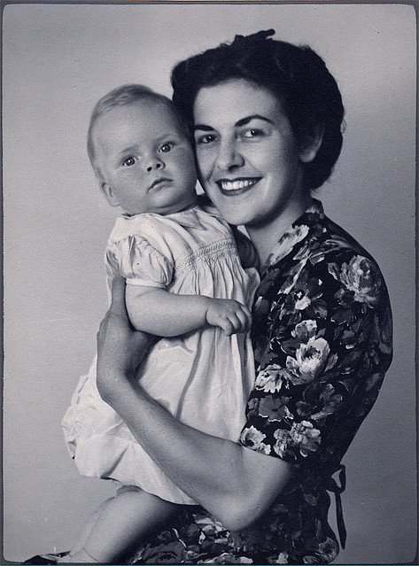 My mother and I in 1945 ~