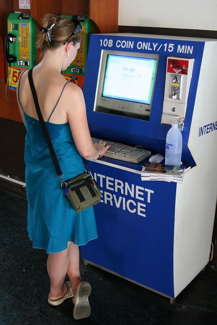Internet booth at the railway station